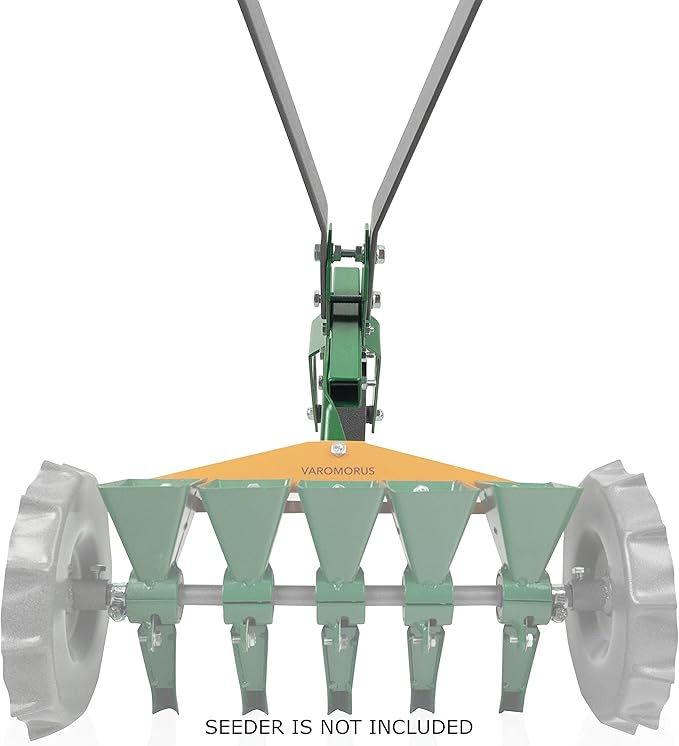 Varomorus High Wheel Cultivator, Self Cleaning Steel Single Wheel Hoe, Modular Plow Garden Tool for Gardening