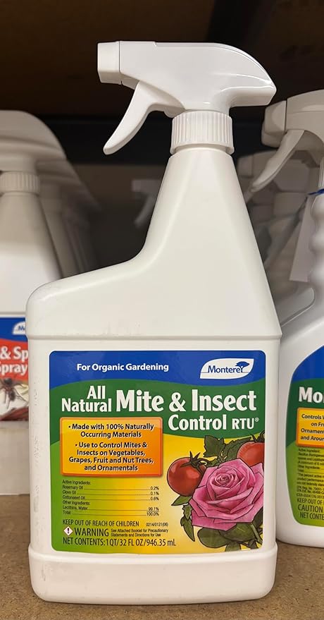 Monterey All Natural Mite & Insect Control RTU Bundled with Monterey Garden Measure Spoon