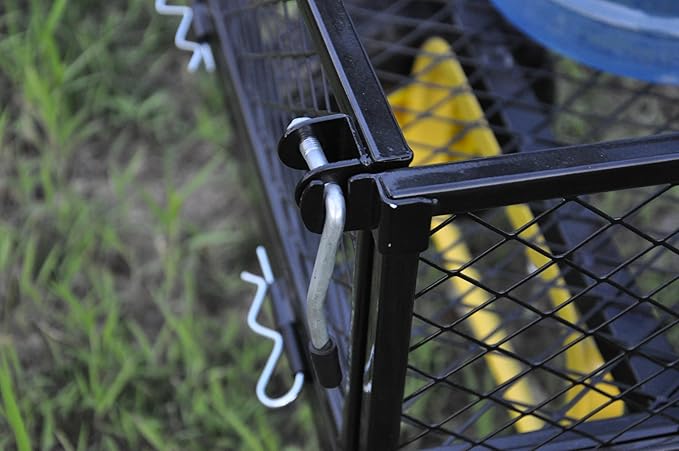 Heavy Duty 600 Lbs Capacity Garden Wagon Cart with Inflatable Tires, Utility Dump Cart for Firewood, Yard Debris & Gardening Transport, 37" L x 19" W x 40" H, Black