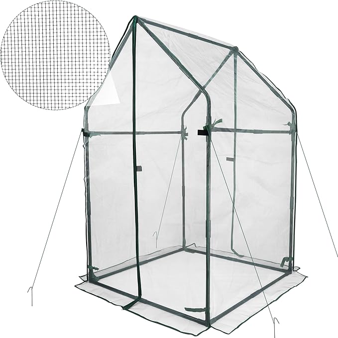 Gardzen Replacement Mesh Cover for Mini Greenhouse 36.2"(L) x36.2(W) x59.5(H), SH