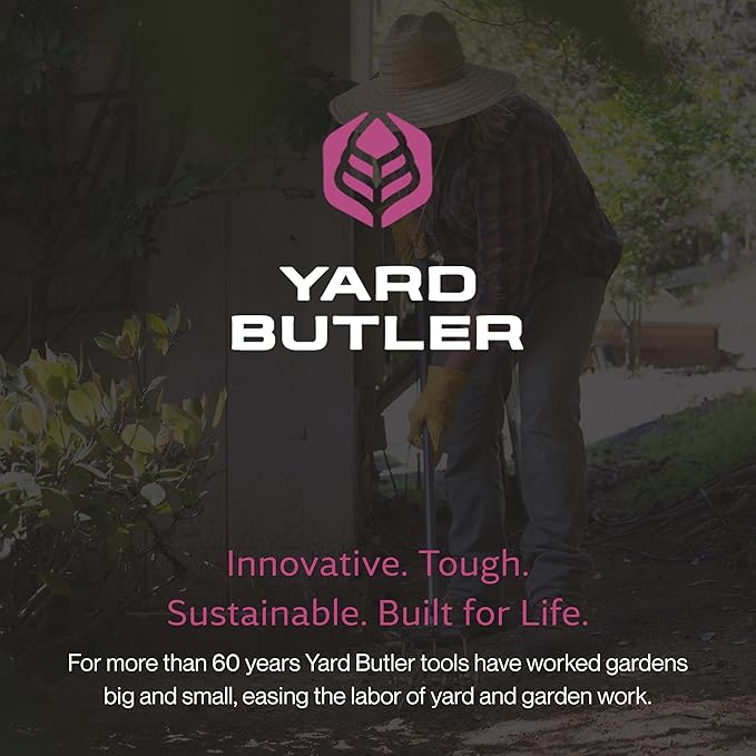 Yard Butler- Rotary Cultivator - Durable Garden Cultivator for Healthy Soil - Customizable Tiller to Meet Garden & Lawn Needs - Ergonomic Gardening Tool Design - Standard Packaging