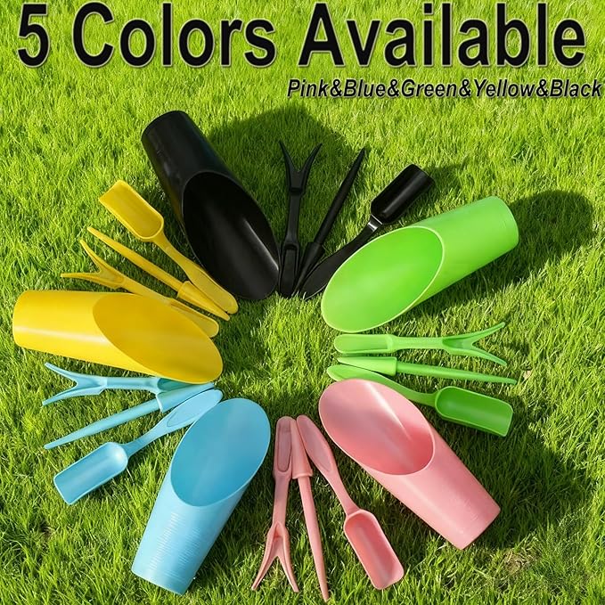 8pcs Potting Soil Scoop for Indoor Plants, Garden Tiny Plant Shovel Hand Tools Transplanting Succulent Cultivation Digging Bonsai Soil Scoops Kits,2Sets Pink