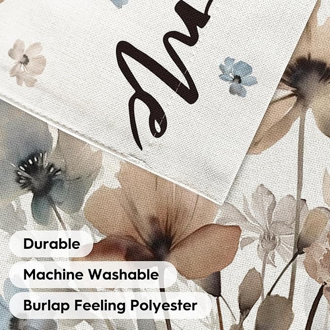 AVOIN colorlife Watercolor Flowers Garden Flag 12x18 Inch Double Sided Outside, Spring Summer Fall Seasonal Floral Welcome Yard Outdoor Flag