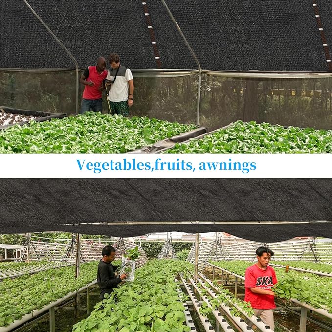 Shade Cloth for Garden 13x26FT,with Grommets,Shade Cloth 90%,Shade Tarps for Outdoors,Sombra para Patio,Carports, Farms, Orchards,Plants、Vegetable Gardens, Greenhouse insulation, Pastures, and Stables
