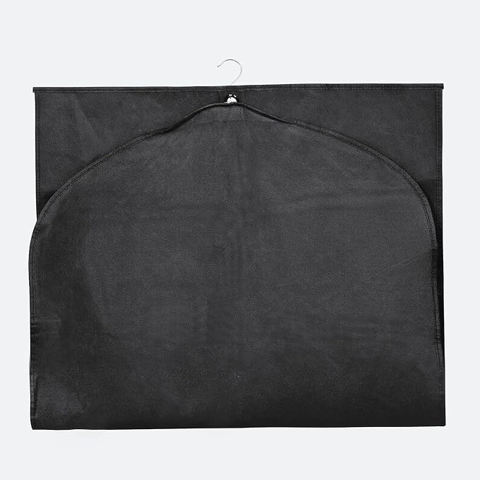 Syeeiex 40 Inch Suit Bag, Set of 5, Suit Bags for Closet Storage, Black