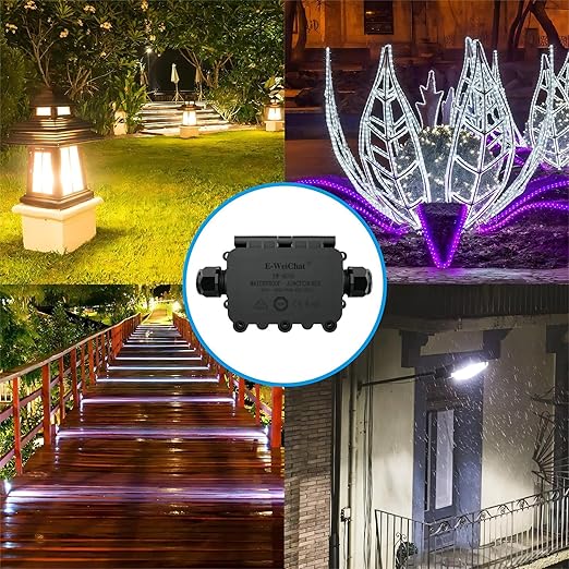 Outdoor Waterproof Junction Box Plastic,Outdoor Cable Electrical Box Waterproof ,Open Splice Underground Electrical Junction Water Proof Box,2 Way Wire Range 5-12mm Trailer Junction Box