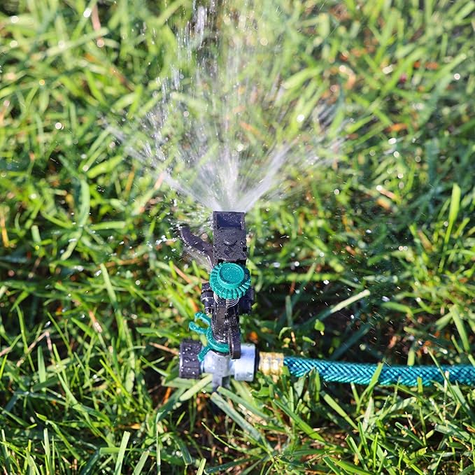 Melnor 65176AMZ Pulsating Sprinkler Dual Pack with Metal Spike