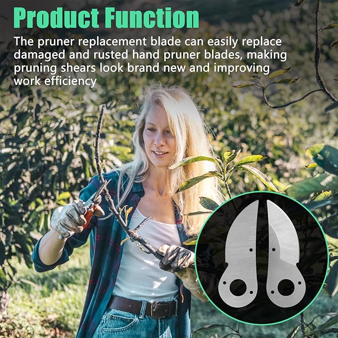 2/3 Hand Pruner Replacement Blade Spare Blade for Pruner Models 2, 4, 11 - Replacement Parts Fits for Garden Pruning Shears and Bypass Clippers (2 Pack)