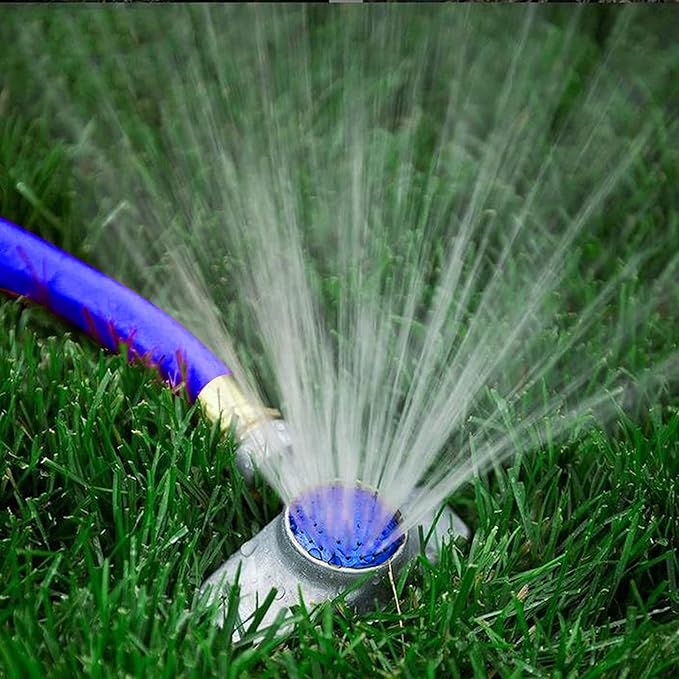 Hourleey 360 Degree Metal Spot Sprinkler, Lawn Sprinklers for Yard, Circle Pattern Sprinkler with Gentle Water Flow for Small Area Yard Lawn Garden Watering, Coverage Up to 30FT (4)