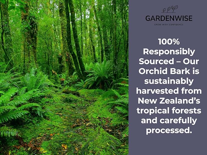 GARDENWISE Premium Orchid Bark for Potting Mix – Ready-to-Use Pine Bark for Indoor Plants, Orchid Repotting & Soil Mix Creation, Ideal Orchid Medium (3 quarts)