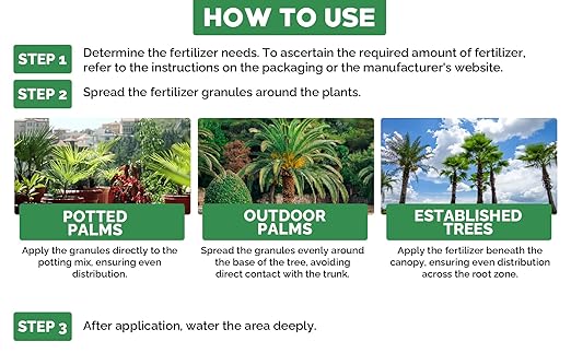 Gardenwise 8-4-8 Professional Palm Tree Fertilizer Plant Food; for Indoor Potted Plants and Outdoor Landscape Palm Trees; Quick-Release Nitrogen Fertilizer and Continuous Feeding (1/2 Quart)