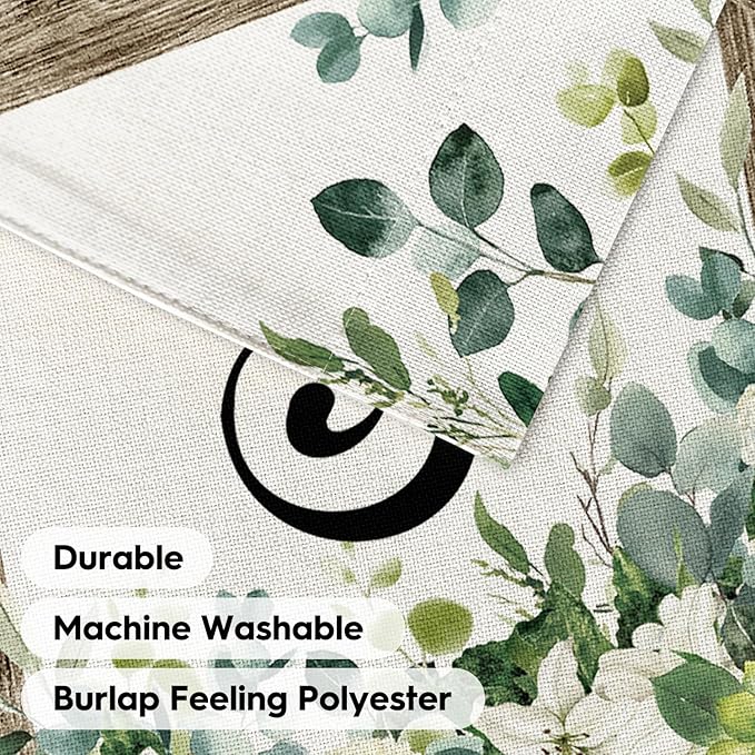 AVOIN colorlife Initial Letter S Monogram Garden Flag 12x18 Inch Double Sided Outside, Spring Floral Family Last Name Yard Decoration
