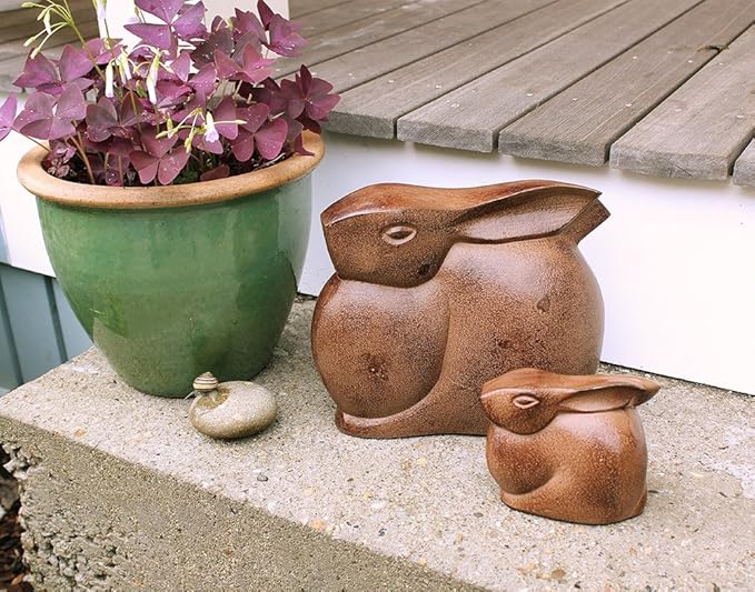 Achla Designs Moon Bunny Garden Statue, Large