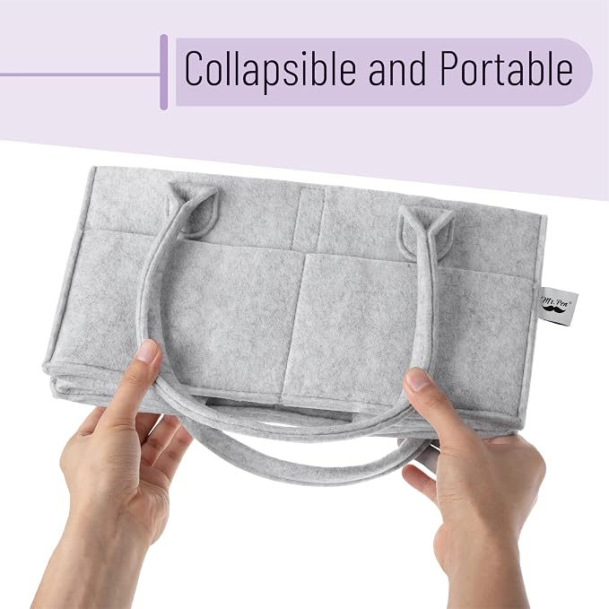 Mr. Pen- Baby Diaper Caddy Organizer, 2 Pack, Gray