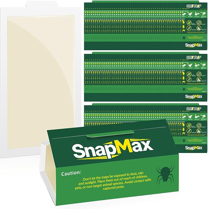 150 Pack Large Mouse Traps Strong Sticky Mouse & Insect Glue Traps Boards Bulk Indoor for Home Sticky Pest Control Adhesive for Catching Rats & Rodents, Bugs, Cockroaches, Unscented(Green)