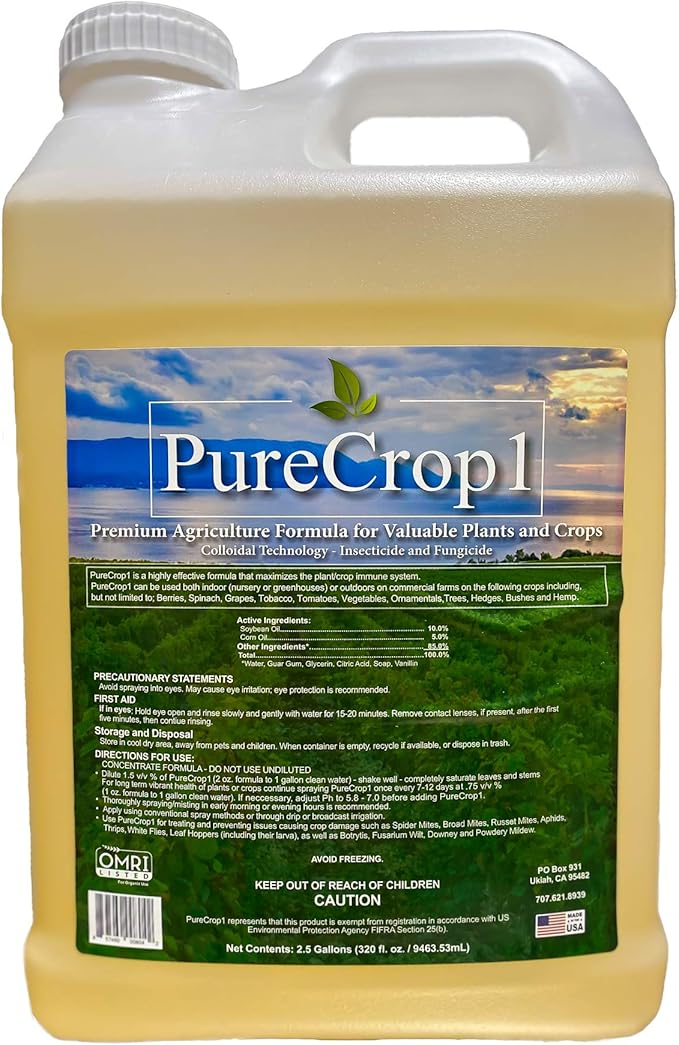 Concentrate | Plant-Based Plant Protection | Insecticide, Miticide, Fungicide, Biostimulant | for Organic Use in Home, Garden, Hydroponics | Eliminate Pests, Molds & Mildews | 320 Ounces