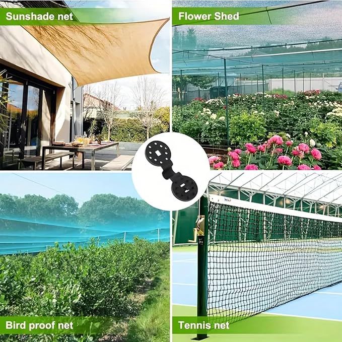 2026 New Shade Cloth Heavy Duty Lock Grip, Shade Cloth Clips Windproof Awning Clamp Grip, Universal Shade Clothes Clips for Sun Shade Sail Tarpaulin Mesh Canopy Fence (100, Black)