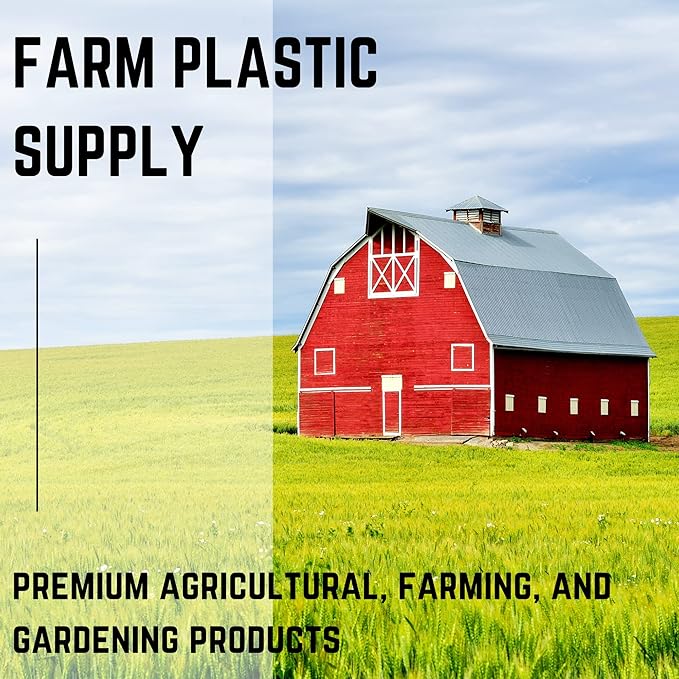 Farm Plastic Supply - Clear IRAC Greenhouse Plastic Sheeting - 6 Mil - (40' x 10') - 4 Year UV Resistant Infrared Anti-Condensate Green House Covering Thermal Greenhouse Plastic 6 mil