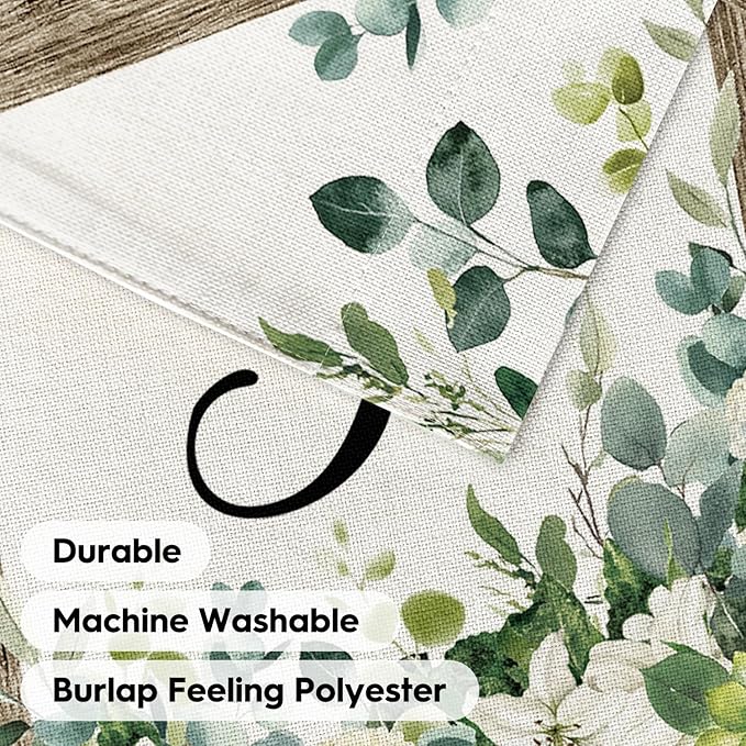 AVOIN colorlife Initial Letter G Monogram Garden Flag 12x18 Inch Double Sided Outside, Spring Floral Family Last Name Yard Decoration