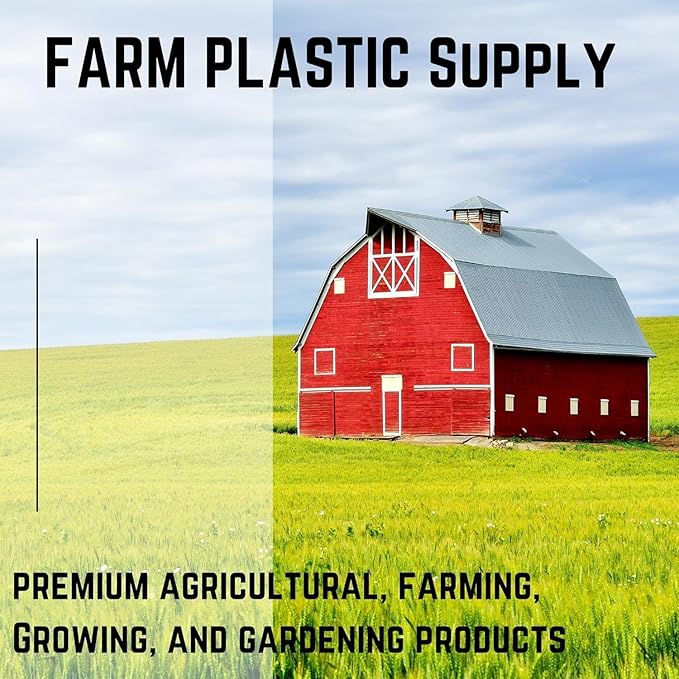 Farm Plastic Supply - White Shade Cloth - 50% - Mesh Fabric for Fence Privacy Screen, Garden Shade, Mesh Fence Screening, Shade Cloth Rolls, Wind Screen (32' x 20')