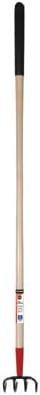 True Temper 2862100 4-Tine Forged Cultivator with 54 in. Hardwood Handle with Cushion Grip