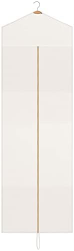 Sotiff Cotton Dress Garment Bags for Gowns Travel,White,70 X 23.6 Inch