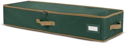 Covermates Keepsakes Underbed Storage Bag - Carrying Handles, Mesh Interior Pocket - Holiday Storage, Green