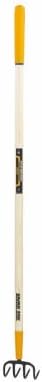 True Temper 2862100 4-Tine Forged Cultivator with 54 in. Hardwood Handle with Cushion Grip