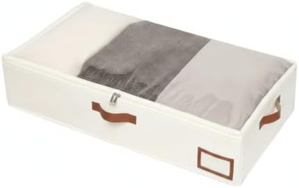 Under Bed Storage Bag, Foldable Non-Woven Fabric Container for Seasonal Clothes and Bedding, Low Profile Design Fits Tight Spaces (1 PC)
