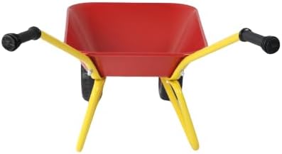 Small Size Heavy Duty Garden Trolley Can be Used in Gardens, Loading Leaves, Soil, Sand, Etc. (Red - A)