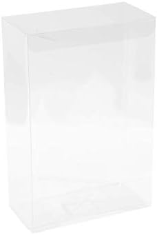 Hammont Clear PET Plastic Storage Boxes - Transparent Gift Boxes, Empty Containers Packing Box for Party Favors Ideal for Cookies, Ornament, Gifts, Wedding, Birthday and Parties - 7.5"x5"x2.5" (8 Pack)