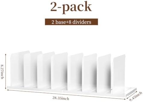 JOYZAN Purse Organizer for Closet Organizer Adjustable Shelf Dividers