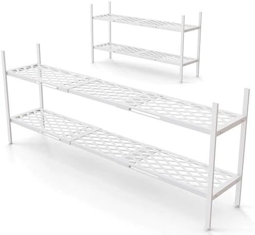 Shoe Rack, 45.6" Expandable Shoe Storage Organizer for Closet - Stackable