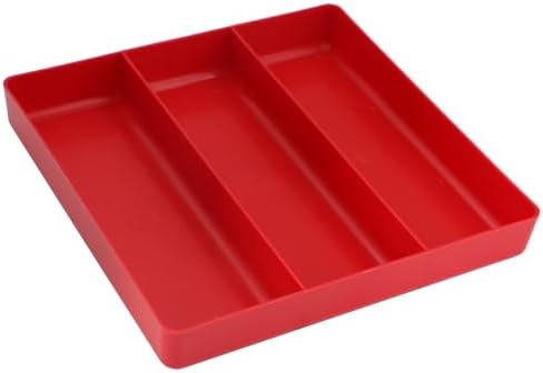 3-Compartment Tool Organizer Tray (1, Red)