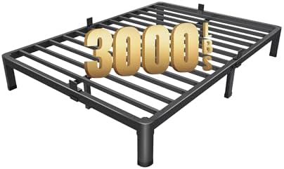 MAF 7 Inch Full Size Metal Platform Bed Frame with Round Corner Legs