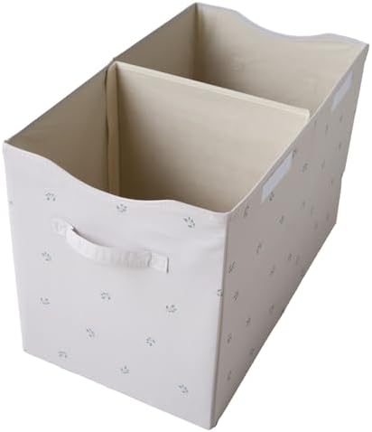 3 Sprouts Recycled Fabric Toy Chest, Extra Large, With Lid, Blueberry Taupe