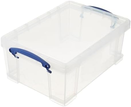 Really Useful Box 9-Liter Plastic Storage Bins with Lids, 2 Pack