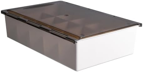 Plastic Drawer Organizer Box for Socks and Underwear, Tea Coffee Color, Compartment Divider for Closet Storage, Wall-mountable Bedroom Storage Container