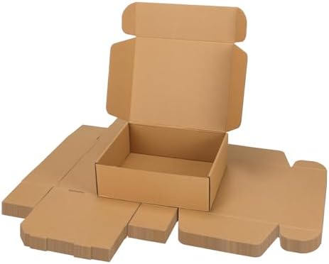 PHAREGE 15 Pack 12x10x4 inch Cardboard Shipping Boxes, Brown Gift Boxes