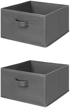 MAX Houser 2 Drawer Hanging Closet Storage Organizer, Dark Grey