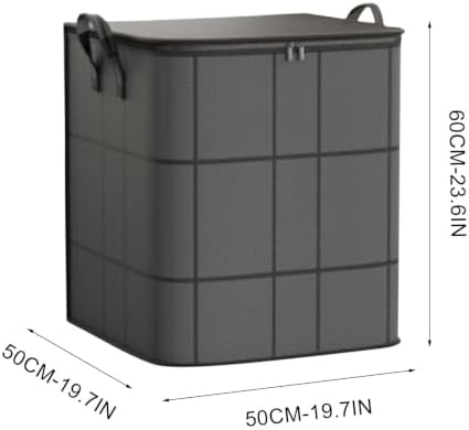 1PCS Portable Moving Storage Bags - Large Capacity Zippered Fabric Organizer for Bedding & Clothes - Foldable Heavy Duty Blanket Spacious Moving Storage Bins for Quilts, Comforters, L (150L)