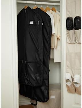 Covermates Deluxe Garment Bag Set for Closet Storage & Travel, 24"W x 64"L