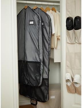 Covermates Deluxe Garment Bag Set for Closet Storage & Travel, 24"W x 52"L
