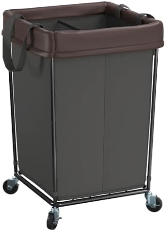 Rolling Laundry Basket with Wheels, 160L Rolling Laundry Hamper with Wheels