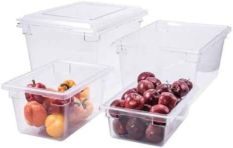 Winco 18" x 26" Clear Food Storage Box