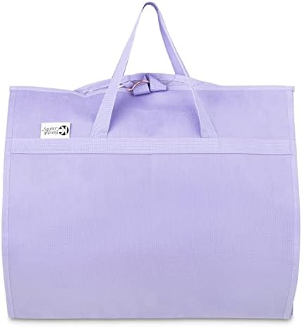 Waterproof Hanging Garment Bag 35 inch Clothes Bag with Gusset, 5 Pockets & Side Zip for Dance Costumes, Skating, Theatre, Beauty Pageants & More. Best for younger performers and small costume pieces.