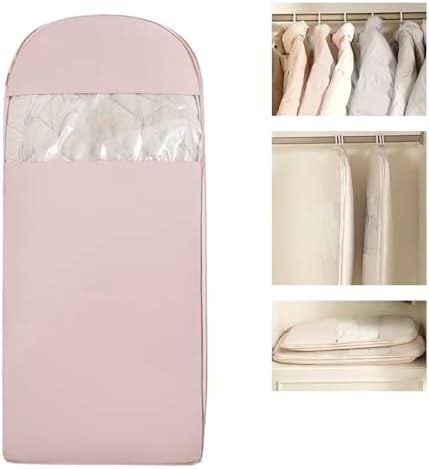 Space Saving Hanging Garment Bag with Self Compression Zipper。