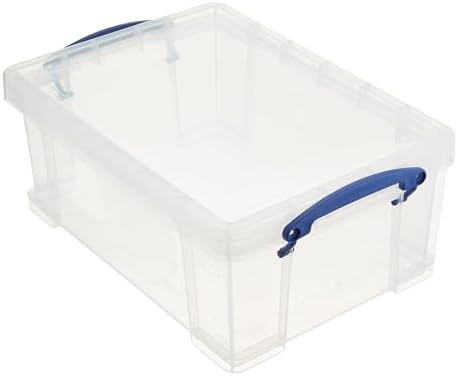 Really Useful Box 9-Liter Plastic Storage Bins with Lids, 2 Pack
