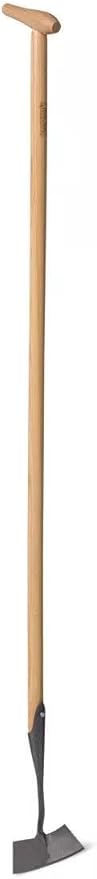 Gardener's Supply Company Lifetime Dutch Hoe | High-Carbon Boron Steel Blade & 54" Long European Ash Wood T-Handle | Easy to Use Gardening Tool