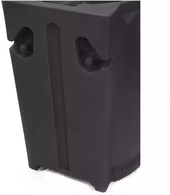 Rain Wizard Decorative Urn Rain Barrel, Durable polyethylene Resin, with Brass Spigot, Flat-Back Design,Perfect for Gardening Any Home (Black, 65 Gallon)